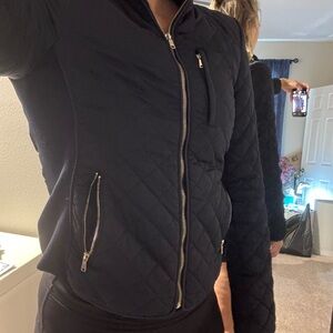 Women's Quilted Navy Jacket